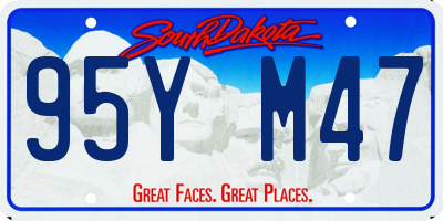 SD license plate 95YM47