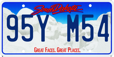 SD license plate 95YM54