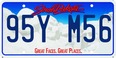 SD license plate 95YM56
