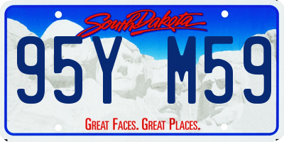 SD license plate 95YM59