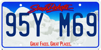 SD license plate 95YM69