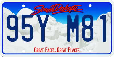 SD license plate 95YM81