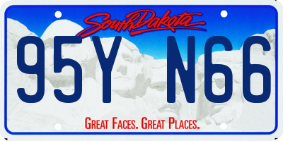 SD license plate 95YN66