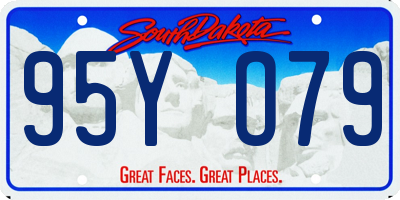 SD license plate 95YO79