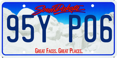 SD license plate 95YP06