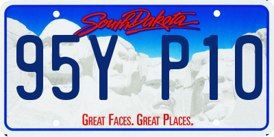 SD license plate 95YP10