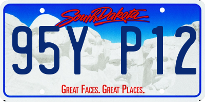 SD license plate 95YP12