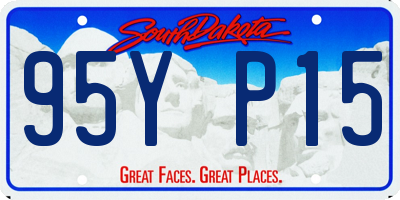 SD license plate 95YP15