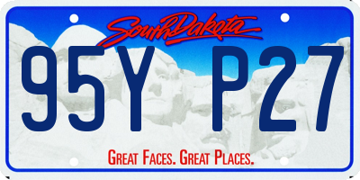 SD license plate 95YP27