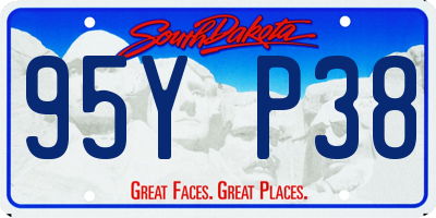 SD license plate 95YP38