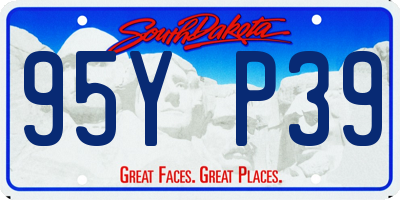 SD license plate 95YP39