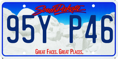 SD license plate 95YP46
