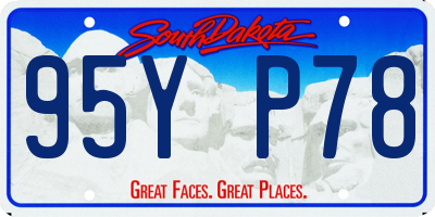 SD license plate 95YP78
