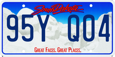 SD license plate 95YQ04