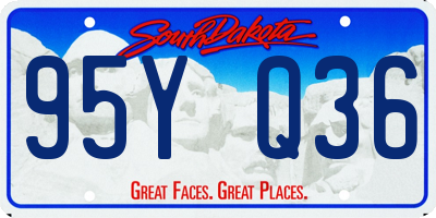 SD license plate 95YQ36