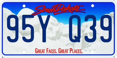 SD license plate 95YQ39