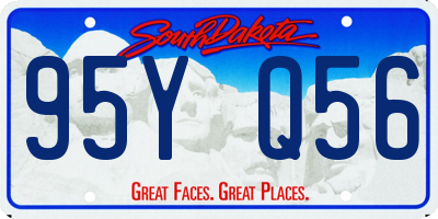 SD license plate 95YQ56