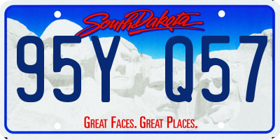 SD license plate 95YQ57