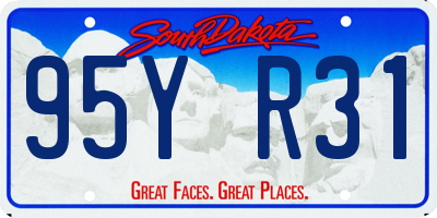 SD license plate 95YR31
