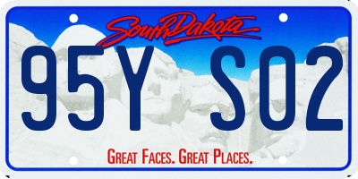 SD license plate 95YS02