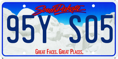 SD license plate 95YS05