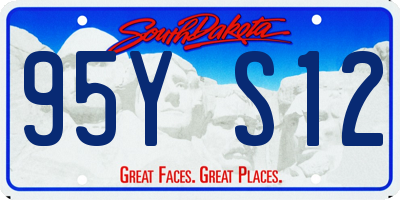 SD license plate 95YS12