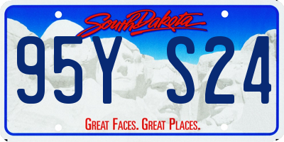 SD license plate 95YS24