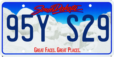 SD license plate 95YS29