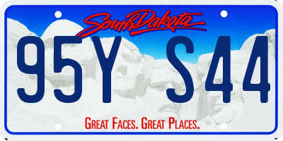 SD license plate 95YS44