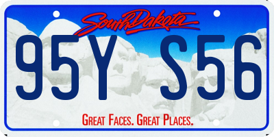 SD license plate 95YS56