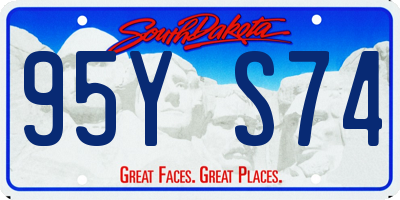 SD license plate 95YS74