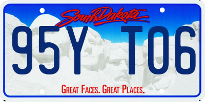 SD license plate 95YT06