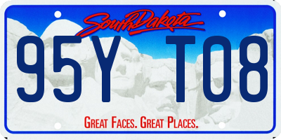 SD license plate 95YT08