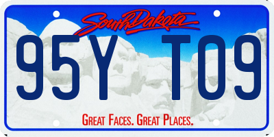 SD license plate 95YT09