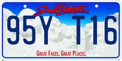 SD license plate 95YT16