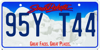 SD license plate 95YT44