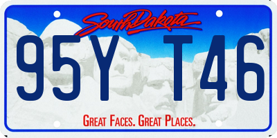 SD license plate 95YT46