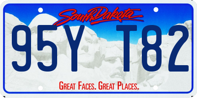 SD license plate 95YT82