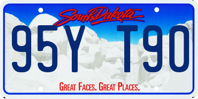 SD license plate 95YT90