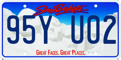 SD license plate 95YU02