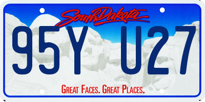 SD license plate 95YU27