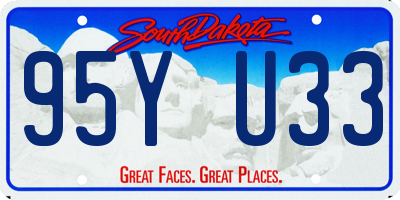 SD license plate 95YU33