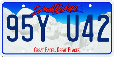 SD license plate 95YU42