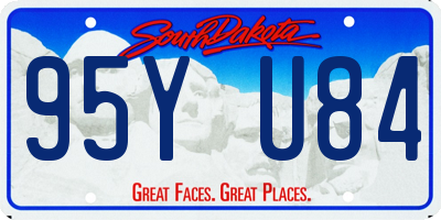 SD license plate 95YU84