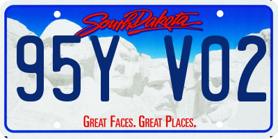 SD license plate 95YV02