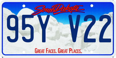 SD license plate 95YV22