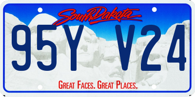 SD license plate 95YV24
