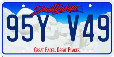 SD license plate 95YV49