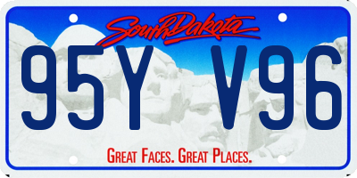 SD license plate 95YV96