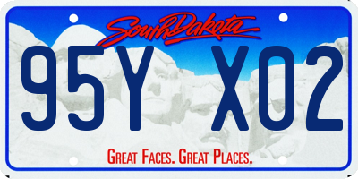 SD license plate 95YX02